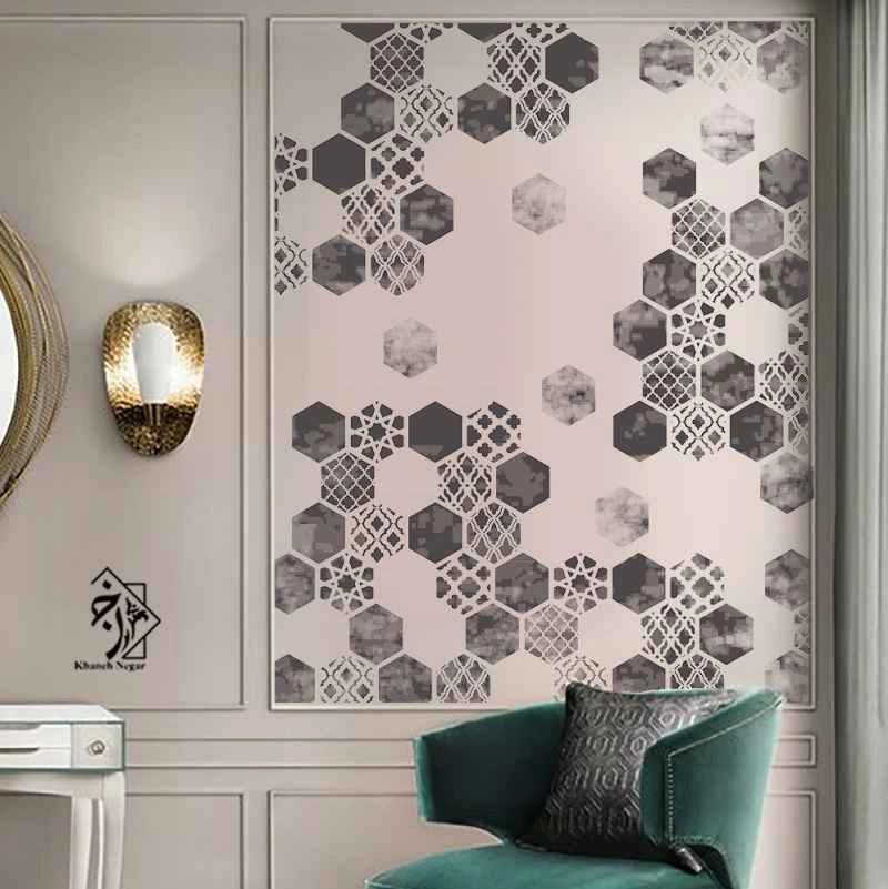 شابلون پتینه لانه زنبوری کد 774