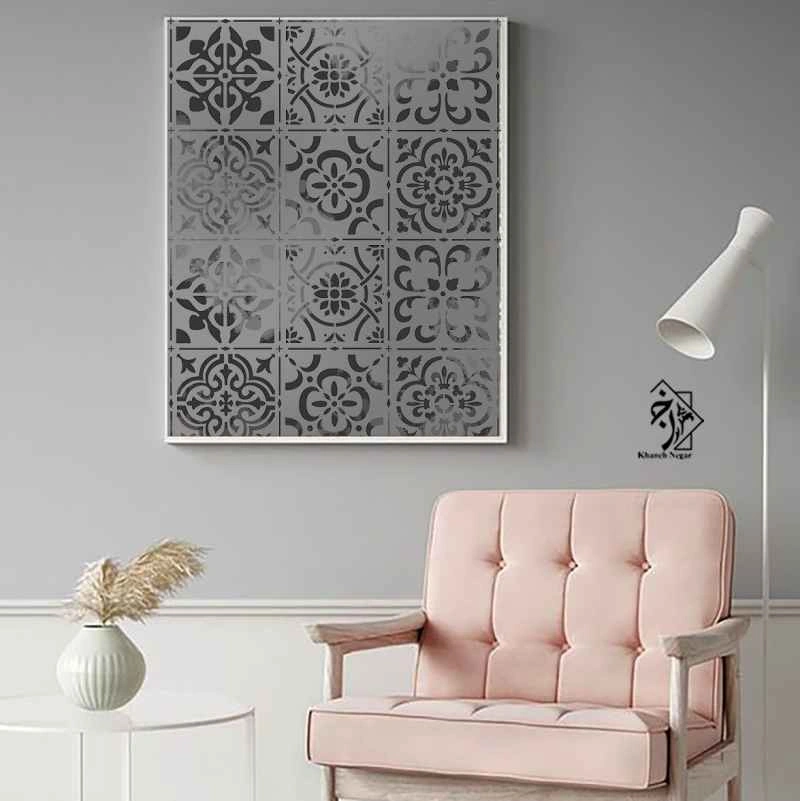 شابلون پتینه طرح کاشی کد 776