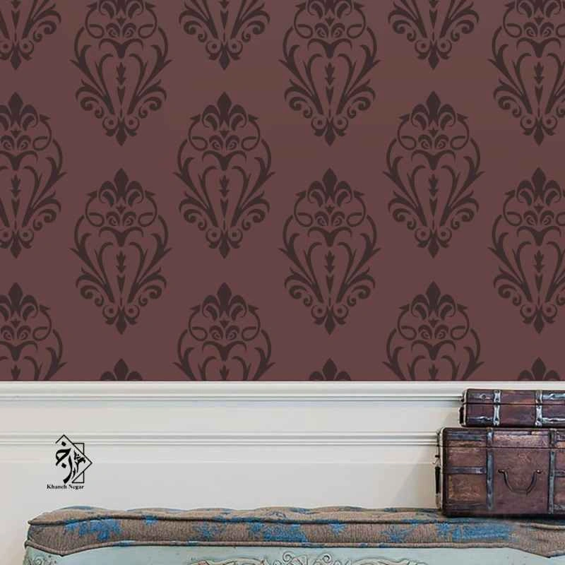 شابلون دیواری داماسک کد 505