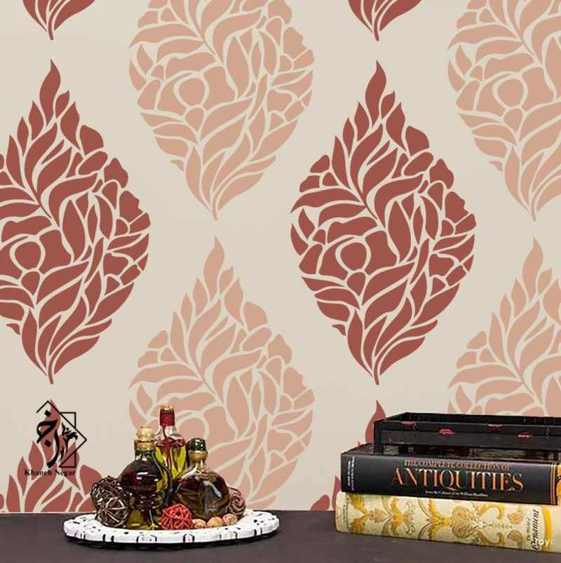 شابلون دیواری داماسک کد 597
