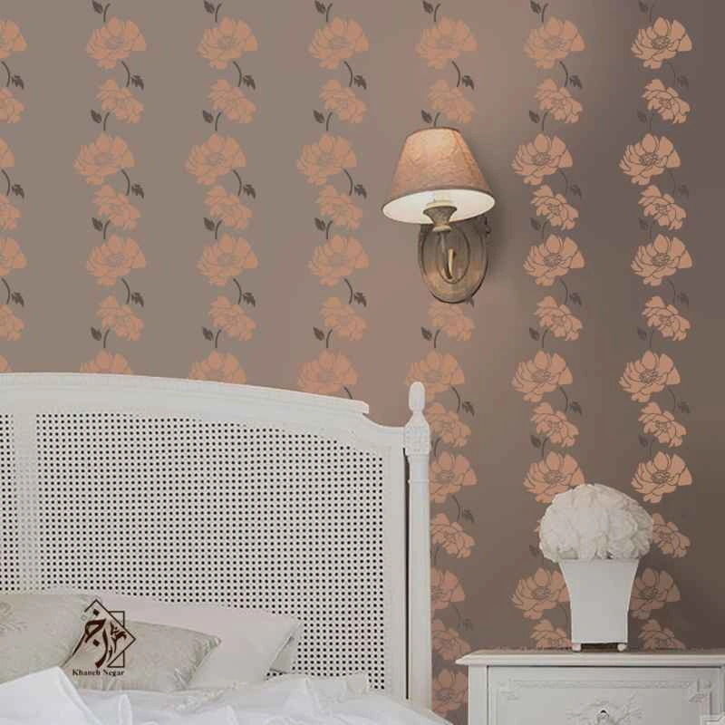 شابلون دیواری شاخه و گل کد 648