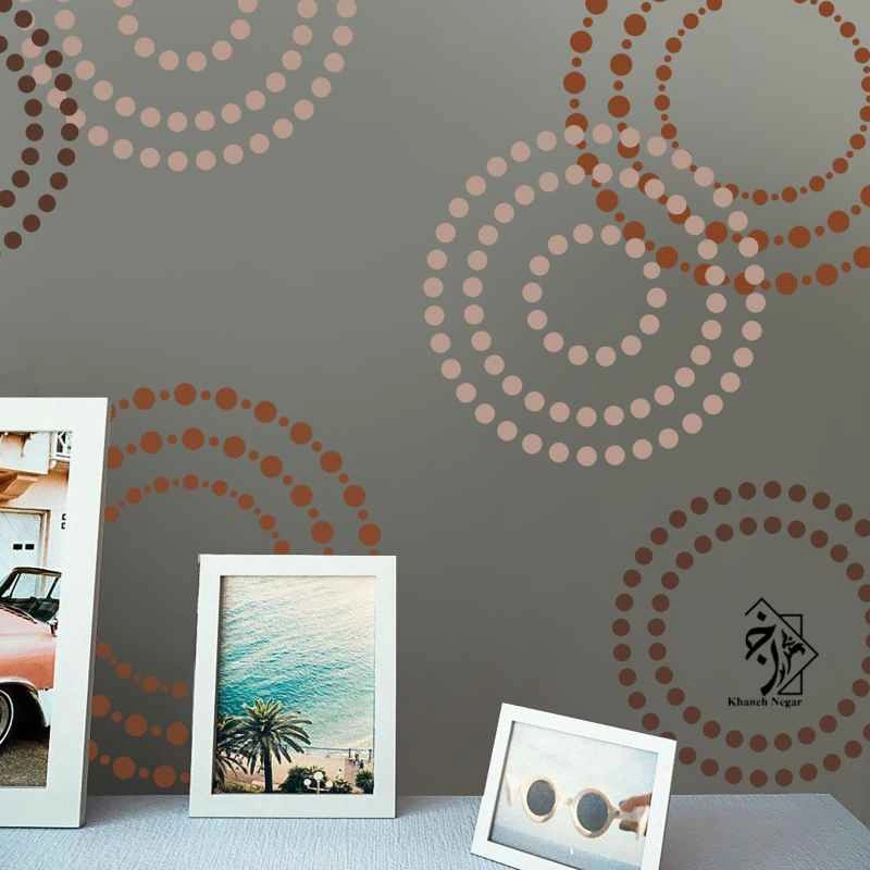 شابلون دیواری دایره کد 810