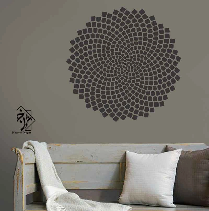 شابلون دیواری گل کد 839