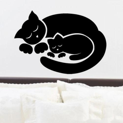 شابلون دیواری گربه کد 327