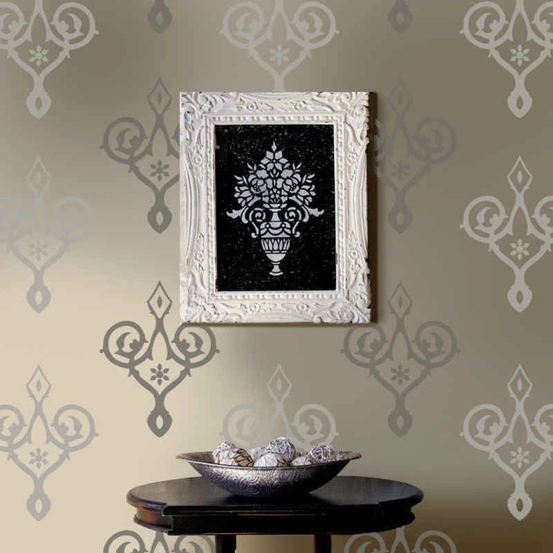 شابلون دیواری داماسک کد 502