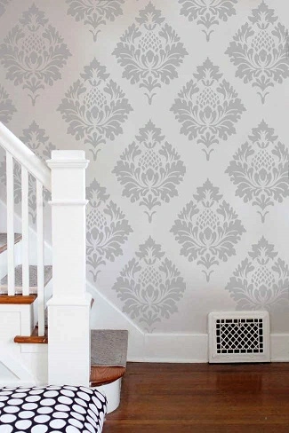 شابلون دیواری داماسک کد 526