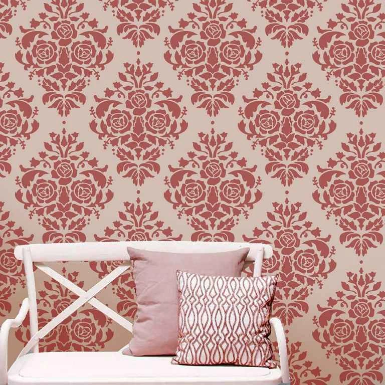 شابلون دیواری داماسک کد 528