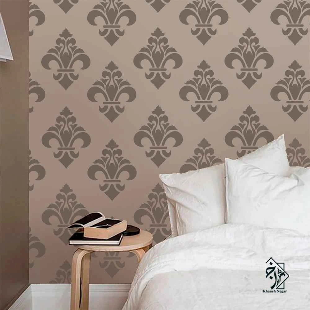 شابلون دیواری داماسک کد 590