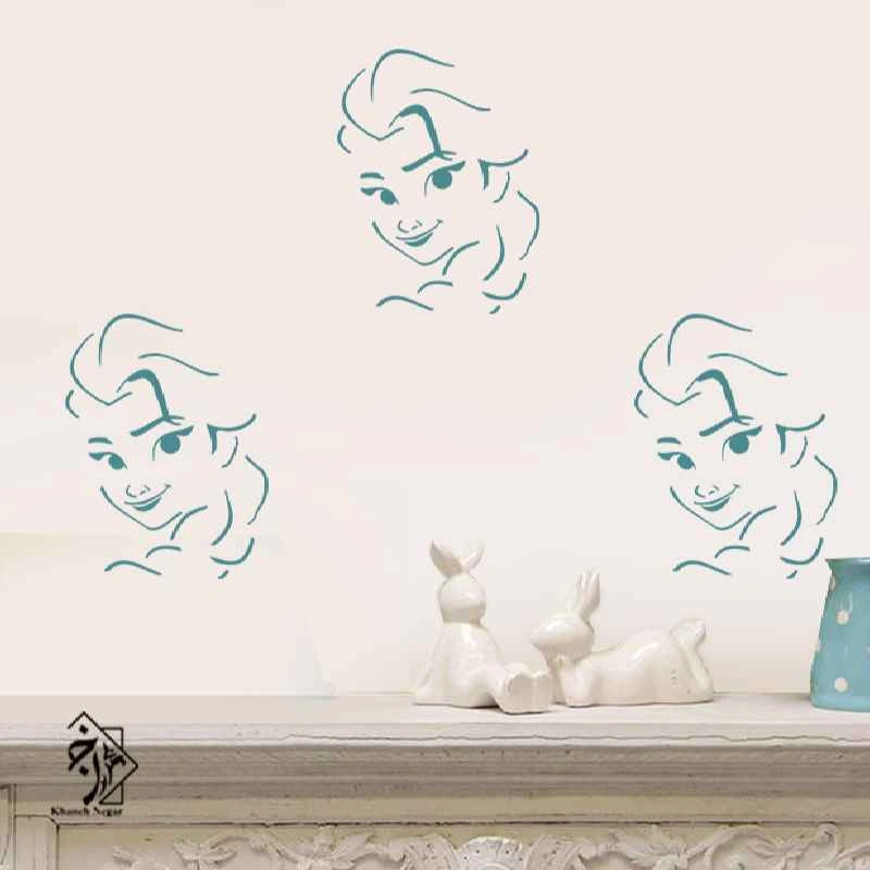 شابلون دیواری السا کد 111