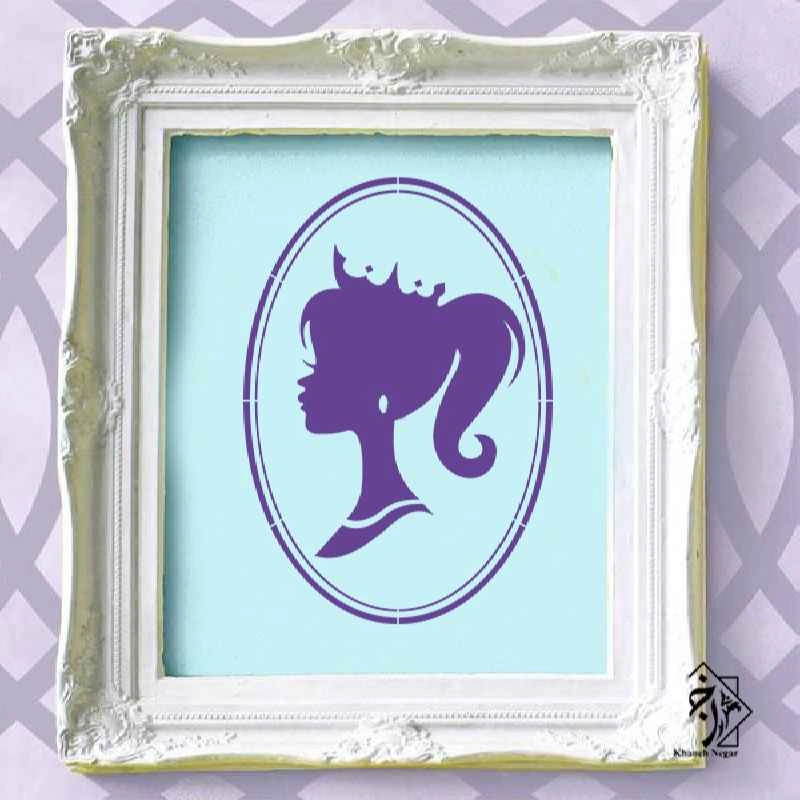 شابلون دیواری نیمرخ کد 118