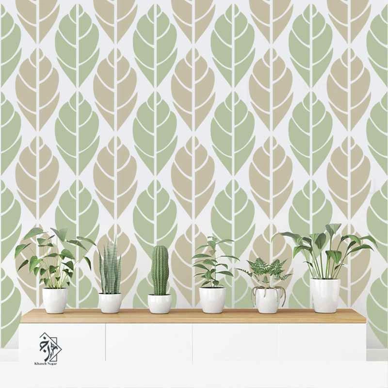 شابلون دیواری برگ کد 655