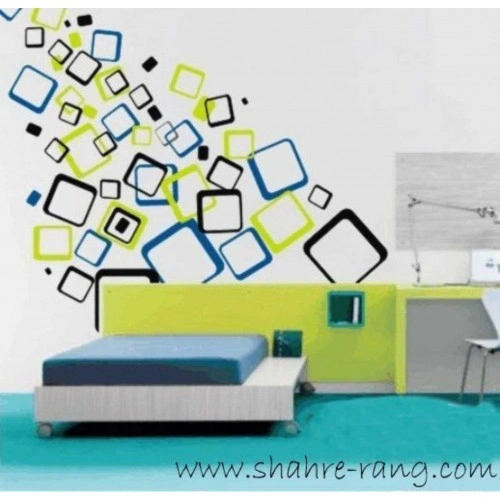 شابلون دیواری مربع کد 804