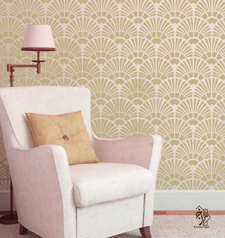 شابلون دیواری مدرن کد 845