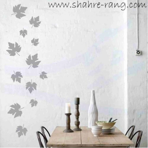 شابلون دیواری برگ کد 607