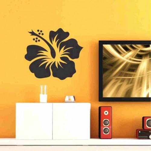 شابلون دیواری گل نیلوفر کد 635