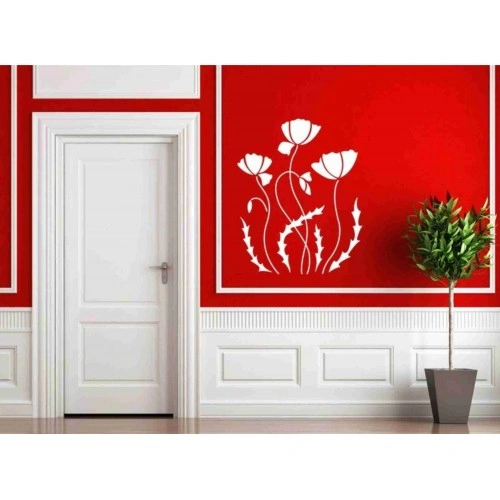 شابلون دیواری گل کد 636