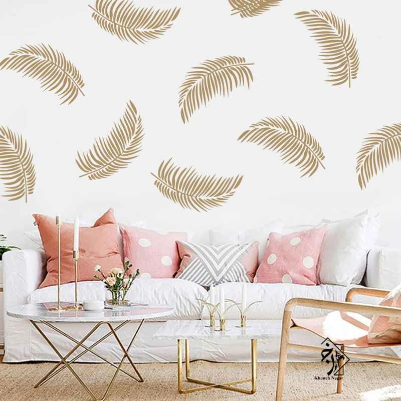 شابلون دیواری برگ کد 664