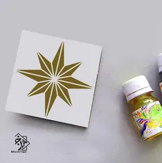 شابلون هنری طرح کاشی کد 1056
