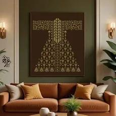 شابلون لباس سنتی کد 1281