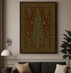 شابلون فرش سرو کد 1297