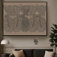 شابلون ماهی مدرن کد 1300