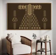 شابلون لباس سنتی کد 1303 - 