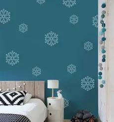 شابلون دیواری برف کد 916 - Wall Stencil Code 916