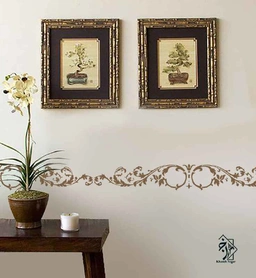 شابلون دیواری حاشیه کلاسیک کد 208