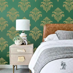 شابلون دیواری داماسک کد 591