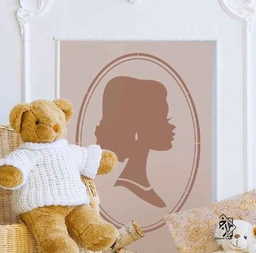 شابلون دیواری نیمرخ کد 120