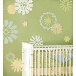 شابلون دیواری گل 702