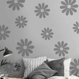 شابلون دیواری گل کد 704