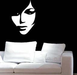 شابلون دیواری چهره کد 107