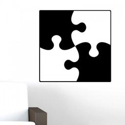 شابلون دیواری پازل کد 831