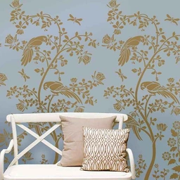 شابلون دیواری شاخه و پرنده کد 652