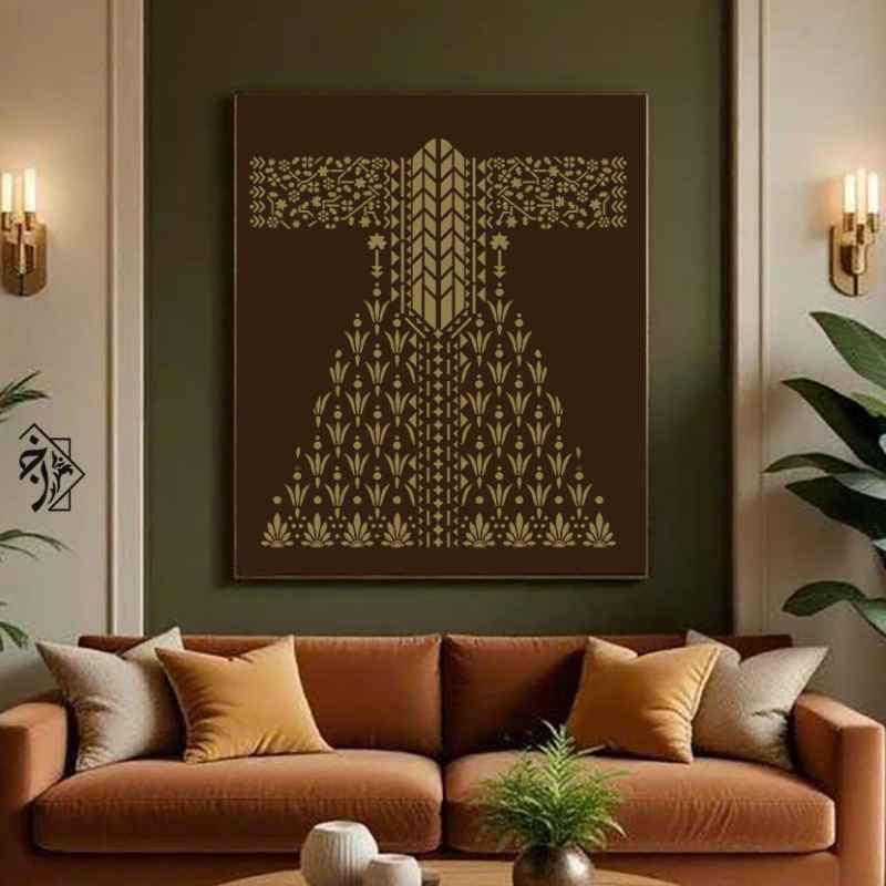 شابلون لباس سنتی کد 1281