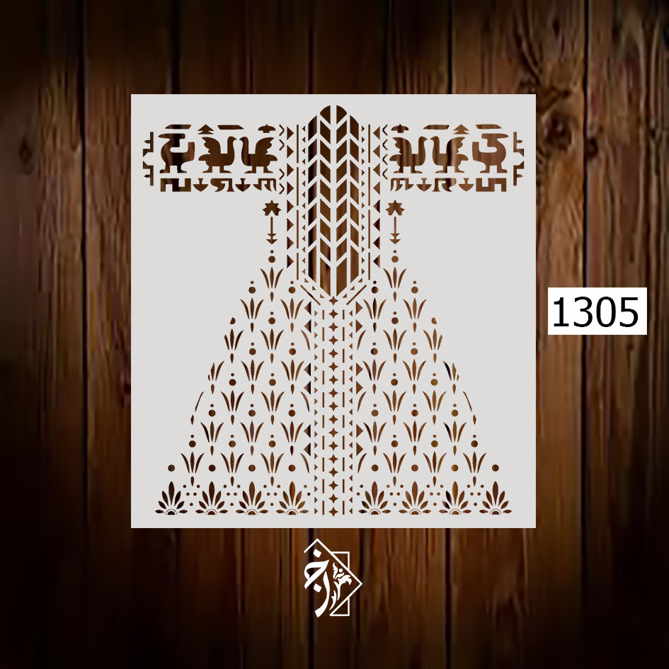 شابلون لباس سنتی کد 1305
