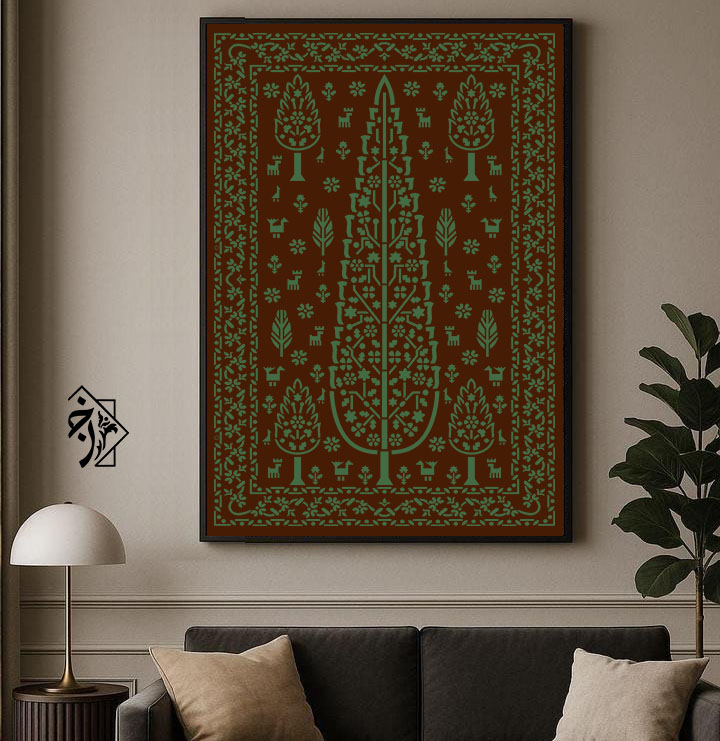 شابلون فرش سرو کد 1297