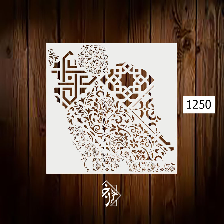 شابلون نقشه ایران کلاسیک کد 1250