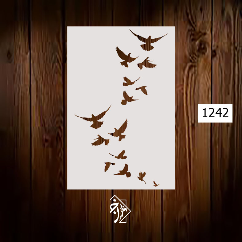 شابلون پرواز پرنده کد 1242
