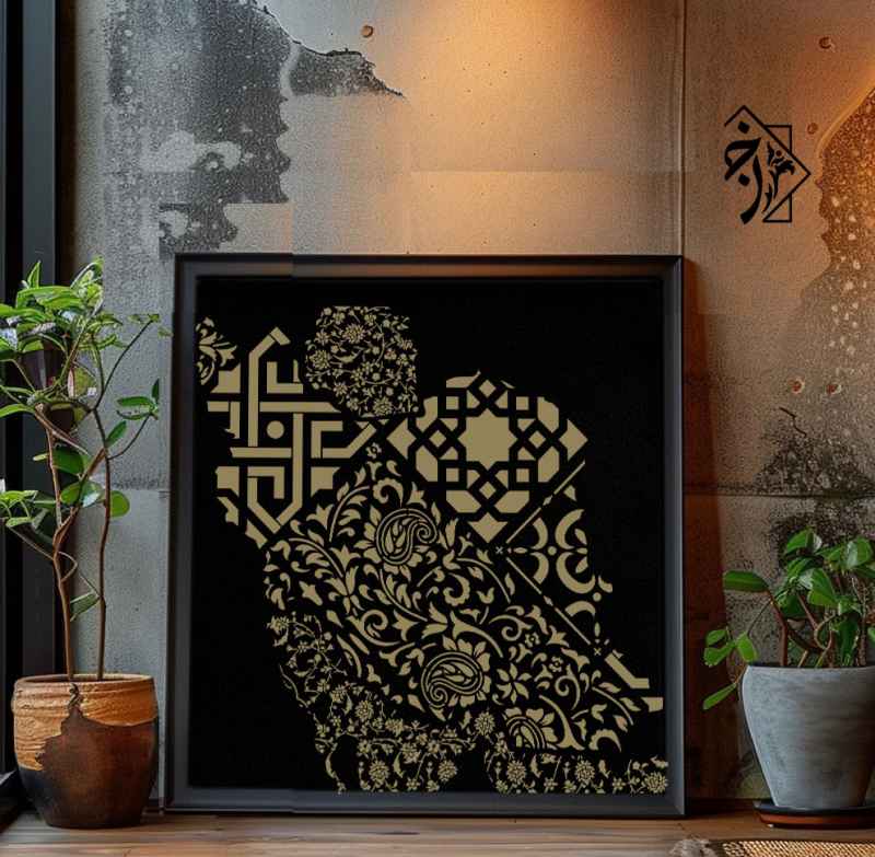 شابلون نقشه ایران کلاسیک کد 1250