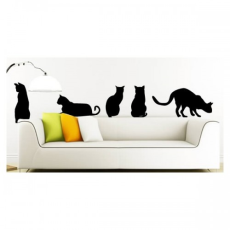 شابلون دیواری گربه کد 310 - Wall Stencil Cat Code 310